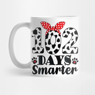 102nd Day of School Teacher Dalmatian 100 Days Smarter Girls Mug